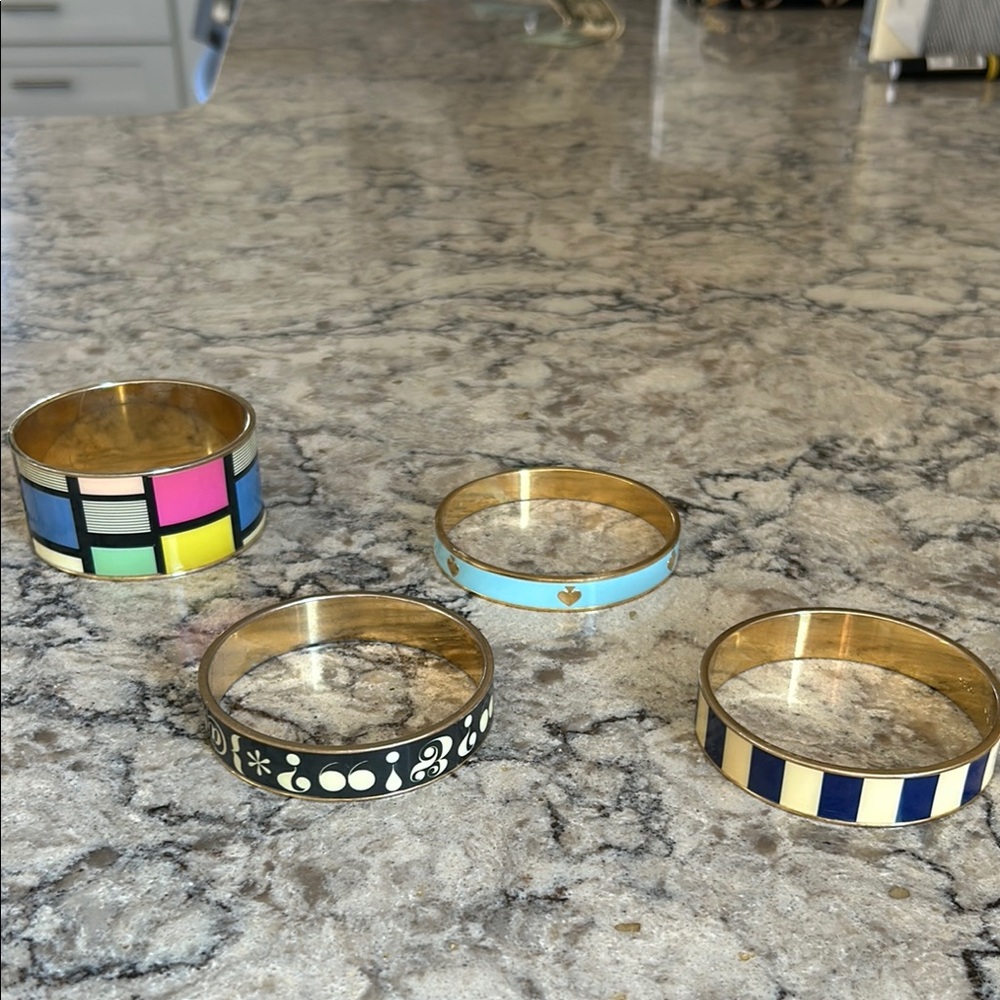 Colorful Enamel Bangle Set